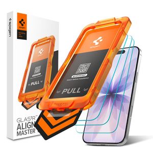 Spigen Glas.tR AlignMaster Slim Skærmbeskyttelse 3-Pak till iPhone 17