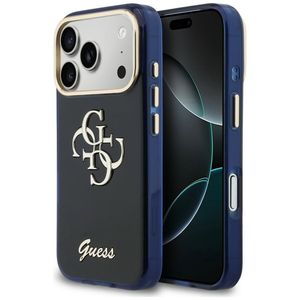 Guess 4G Script Metal -kuori till iPhone 17 Pro Max - Sininen