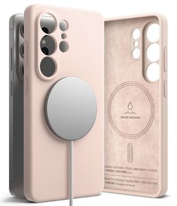 Ringke Silicone MagSafe Skal till Samsung Galaxy S26 Ultra - Rosa