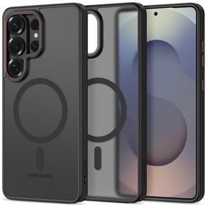 Tech-Protect MagCam MagSafe Skal till Samsung Galaxy S26 Ultra - Svart/Röd