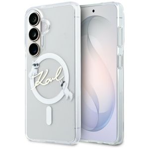 Karl Lagerfeld KC Script MagSafe Skal till Samsung Galaxy S26 Plus - Transparent