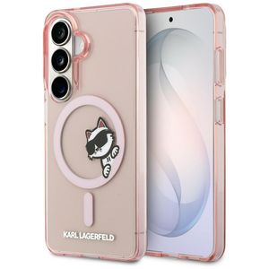 Karl Lagerfeld Peekaboo Choupette MagSafe Skal till Samsung Galaxy S26 - Rosa
