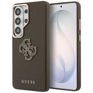 Guess Grained Big 4G Metal Logo Skal till Samsung Galaxy S26 Ultra - Brun