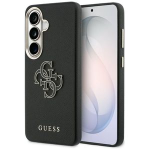 Guess Grained Big 4G Metal Logo Skal till Samsung Galaxy S26 Plus - Svart