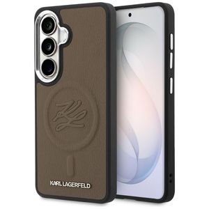 Karl Lagerfeld Embossed Ring Initials MagSafe Skal Samsung Galaxy S26 - Brun