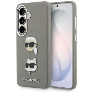 Karl Lagerfeld Saffiano Double Heads Metal Skal till Samsung Galaxy S26 - Silver