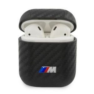 BMW PU Carbon M Etui till Airpods 1/2 - Sort