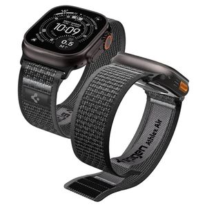 Spigen Athlex Air 2 Kellonranneke Apple Watch 44/45/46/49mm  - Musta/Harmaa