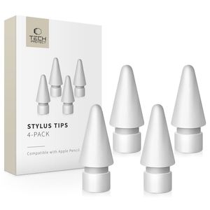 Tech-Protect stylus-tips til Apple Pencil, 4-pak – hvid
