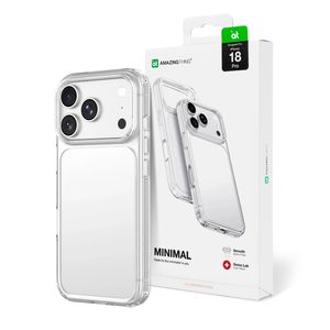 AmazingThing Minimal Drop Proof 3 -kuori till iPhone 18 Pro - Läpinäkyvä