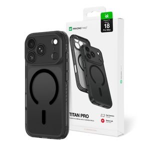 AmazingThing Titan Pro Lens MagSafe -kuori till iPhone 18 Pro Max  - Musta