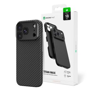 AmazingThing Titan Max Lens MagSafe -kuori till iPhone 18 Pro - Musta