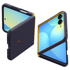 Spigen Samsung Galaxy Z Flip 8 Deksel MagSafe – Mørkblå/Gul