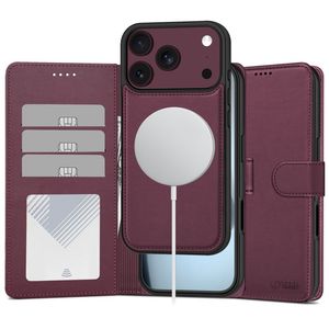 Tech-Protect Wallet MagSafe -kotelo  iPhone 17 Pro/18 Pro:lle - Burgundi