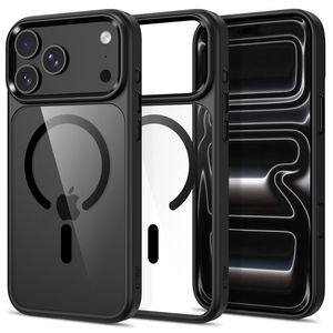 Tech-Protect Magmat MagSafe CC -kuori  iPhone 17 Pro/18 Pro:lle - Läpinäkyvä/musta