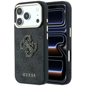Guess 4G Big Resin Logo -kuori  iPhone 17 Pro/18 Pro:lle - Musta