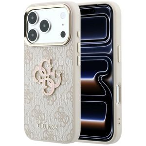Guess 4G Big Resin Logo -kuori  iPhone 17 Pro/18 Pro:lle - Vaaleanpunainen