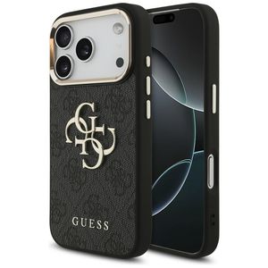 Guess 4G Big Classic Logo -kuori  iPhone 17 Pro/18 Pro:lle - Musta/kulta