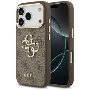 Guess 4G Big Classic Logo -kuori  iPhone 17 Pro Max/18 Pro Max:lle - Ruskea/Kulta