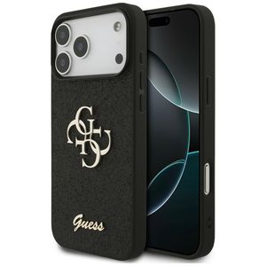 Guess Big 4G Glitter -kuori  iPhone 17 Pro Max/18 Pro Max:lle - Musta