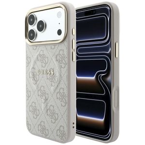 Guess Embossed 4G Classic MagSafe -kuori  iPhone 17 Pro/18 Pro:lle - Vaaleanpunainen