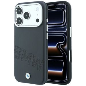 BMW Inclined Deboss Letters MagSafe -kuori  iPhone 17 Pro Max/18 Pro Max:lle - Harmaa