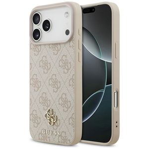 Guess 4G Small Classic Logo MagSafe -kuori  iPhone 17 Pro Max/18 Pro Max:lle - Vaaleanpunainen