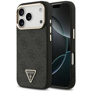 Guess 4G Triangle Logo MagSafe -kuori  iPhone 17 Pro/18 Pro:lle - Musta/kulta