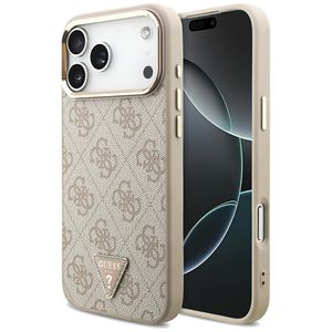 Guess 4G Triangle Logo MagSafe -kuori  iPhone 17 Pro Max/18 Pro Max:lle - Ruusu kultaa
