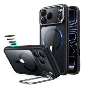 ESR Classic Hybrid Kickstand MagSafe -kuori till iPhone 18 Pro/17 Pro - Musta