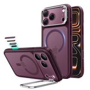 ESR Classic Hybrid Kickstand MagSafe -kuori till iPhone 18 Pro Max/17 Pro Max - Dark Cherry