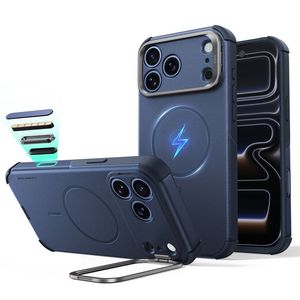 ESR Cyber Tough Kickstand MagSafe -kuori till iPhone 18 Pro/17 Pro - Sininen