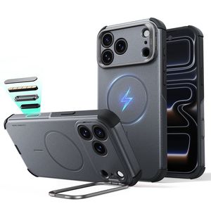ESR Cyber Tough Kickstand MagSafe -kuori till iPhone 18 Pro/17 Pro - Harmaa
