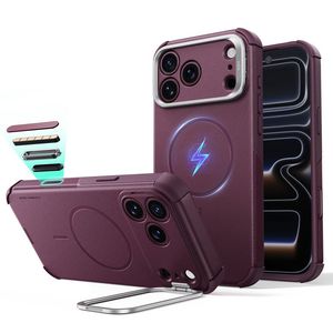 ESR Cyber Tough Kickstand MagSafe -kuori till iPhone 18 Pro Max/17 Pro Max - Dark Cherry