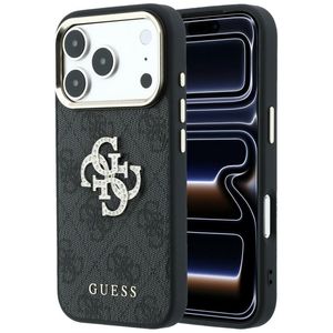 Guess 4G Big Resin Logo -kuori  iPhone 17 Pro Max/18 Pro Max:lle - Musta