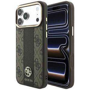 Guess 4G Stripe Classic Logo MagSafe -kuori  iPhone 17 Pro/18 Pro:lle - Ruskea