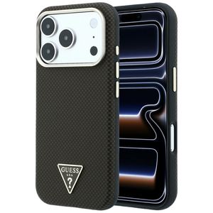 Guess Kevlar Triangle Logo MagSafe -kuori  iPhone 17 Pro Max/18 Pro Max:lle - Ruskea
