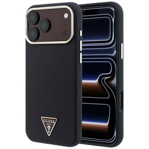Guess Kevlar Triangle Logo MagSafe -kuori  iPhone 17 Pro Max/18 Pro Max:lle - Burgundi