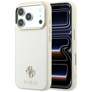 Guess Saffiano Small 4G Logo MagSafe -kuori  iPhone 17 Pro Max/18 Pro Max:lle - Beige