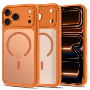 Tech-Protect MagPeak MagSafe CC -kuori till iPhone 18 Pro/17 Pro - Oranssi