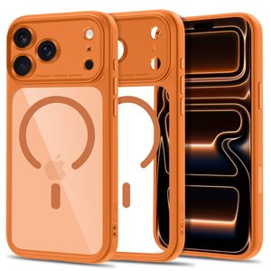 Tech-Protect MagPeak MagSafe CC -kuori till iPhone 18 Pro Max/17 Pro Max - Oranssi