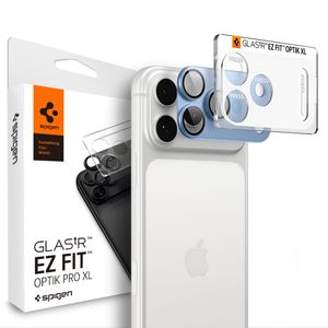 Spigen Optik Pro XL Glas.tR EZ Fit Linsskydd till iPhone 18 Pro Max - Ljusblå