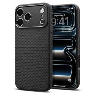 Spigen Liquid Air -kuori till iPhone 18 Pro Max/17 Pro Max - Musta