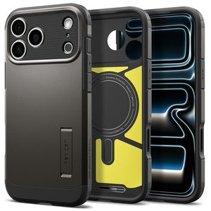Spigen Tough Armor MagSafe -kuori till iPhone 18 Pro/17 Pro - Musta