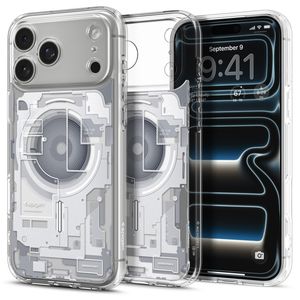 Spigen Ultra Hybrid MagSafe Zero One -kuori till iPhone 18 Pro/17 Pro - Valkoinen