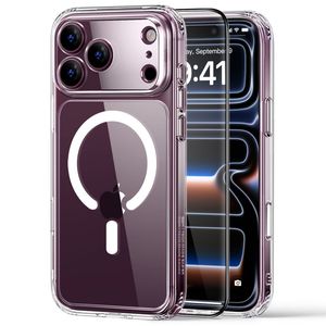ESR Classic Hybrid MagSafe -kuori till iPhone 18 Pro Max/17 Pro Max - Läpinäkyvä