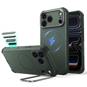 ESR Cyber Tough Kickstand MagSafe -kuori till iPhone 18 Pro Max/17 Pro Max - Vihreä