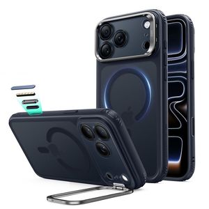 ESR Classic Hybrid Kickstand MagSafe -kuori till iPhone 18 Pro/17 Pro - Sininen