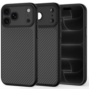 Tech-Protect MagCam MagSafe Carbon -kuori till iPhone 18 Pro Max/17 Pro Max - Musta