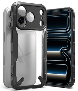 Ringke Fusion X Cover til iPhone 18 Pro Max / 17 Pro Max - Sort